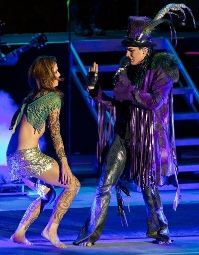 Adam Lambert and dancer Photo